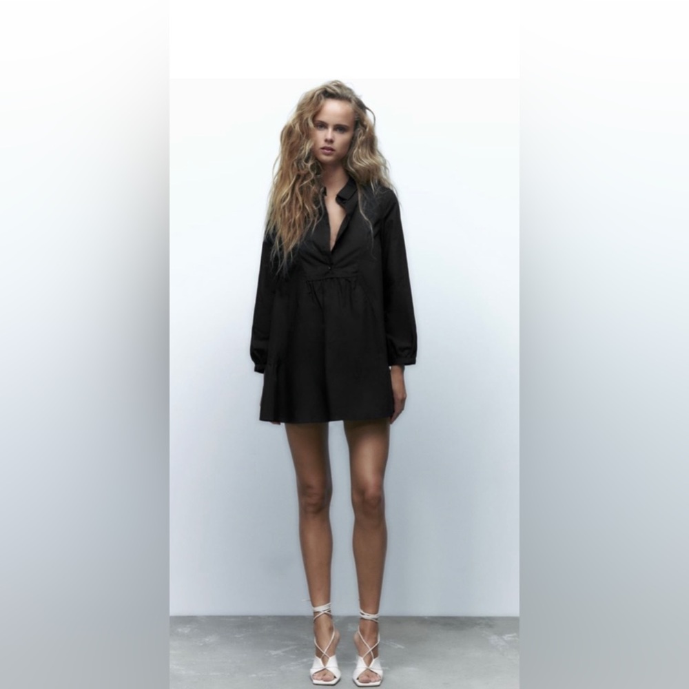 COPY - Zara Button neckline Mini Dress